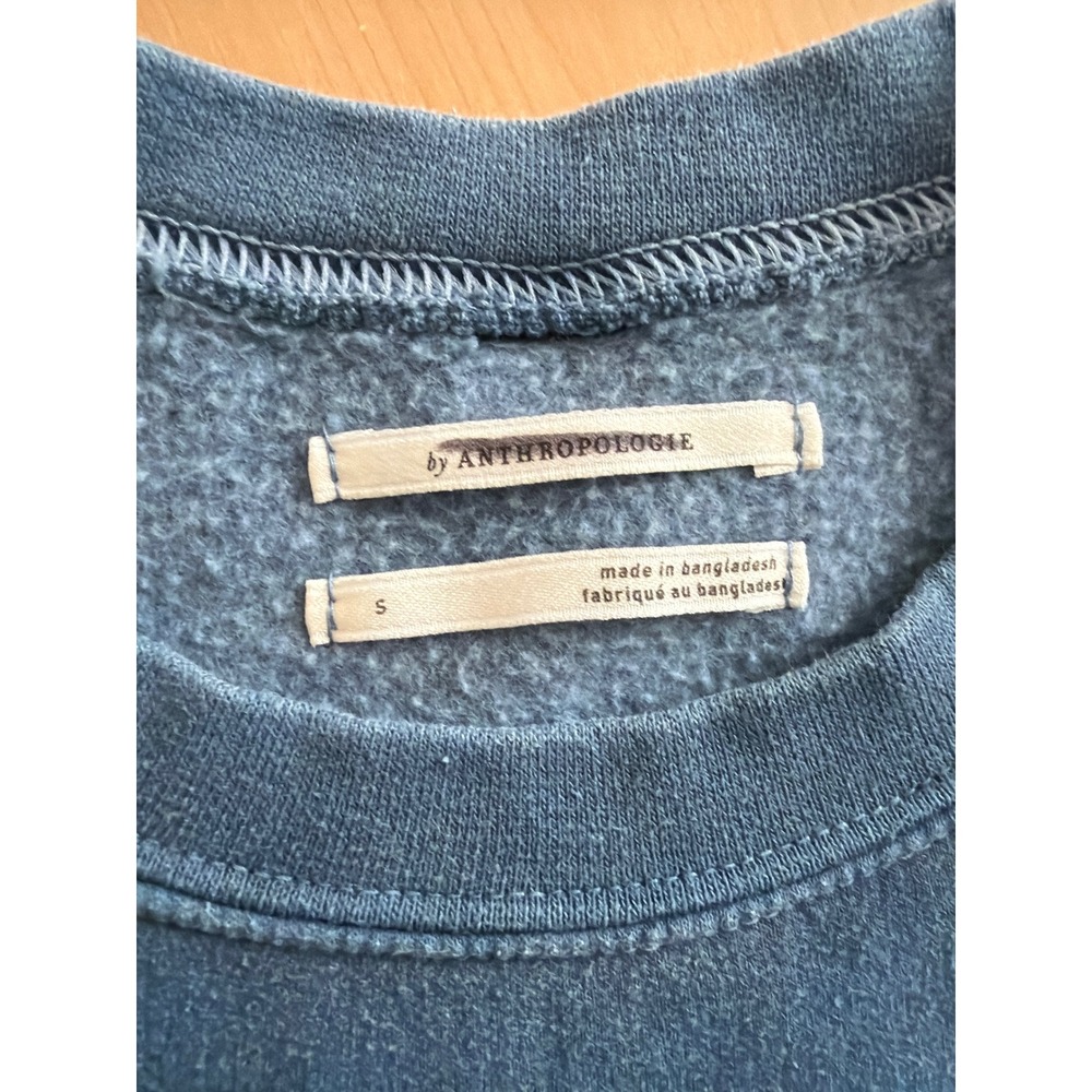 Anthropologie Dachshund Graphic Crewneck Sweatshirt Blue Dog Print Small - Picture 4 of 4